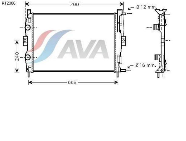RT2306 AVA Refrigeración del motor
