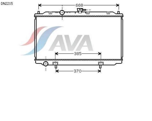 DN2215 AVA radiador refrigeración del motor