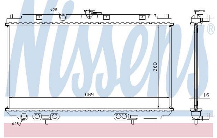 Comprar 67344A Nissens Radiador de auto