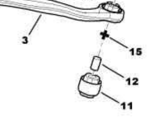 Comprar 5131C3 Peugeot/Citroen Buje del brazo longitudinal inferior trasero