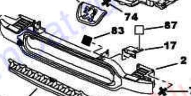 7414FN Peugeot/Citroen refuerzo parachoque delantero