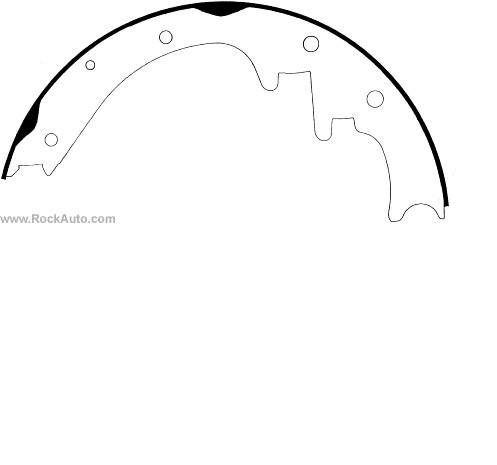 RS670 Jurid/Bendix zapatas de frenos de tambor traseras