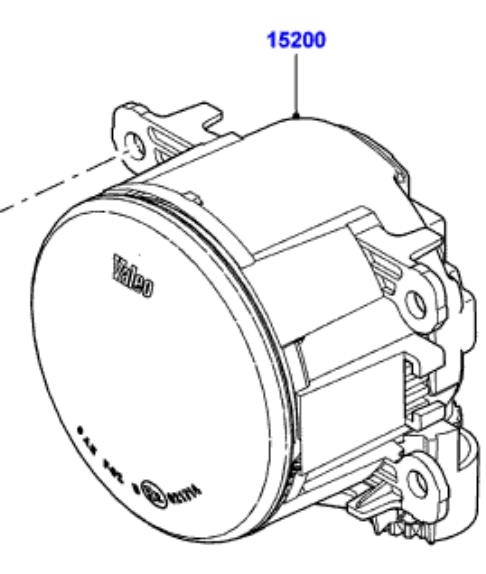 LR001587 Rover faro antiniebla izquierdo / derecho