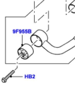 RGX500300 Rover silentblock de brazo de suspensión trasero superior