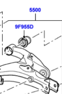 Comprar RGX500111 Land Rover Buje del brazo inferior trasero