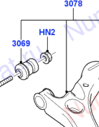 Silentblock del brazo de suspensión 4366976 Ford