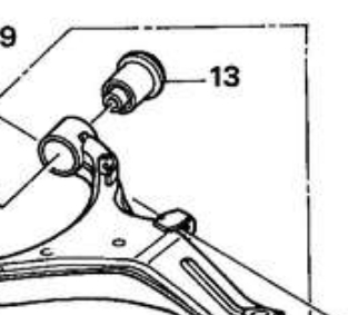 Silentblock suspension Honda 51392S5A004