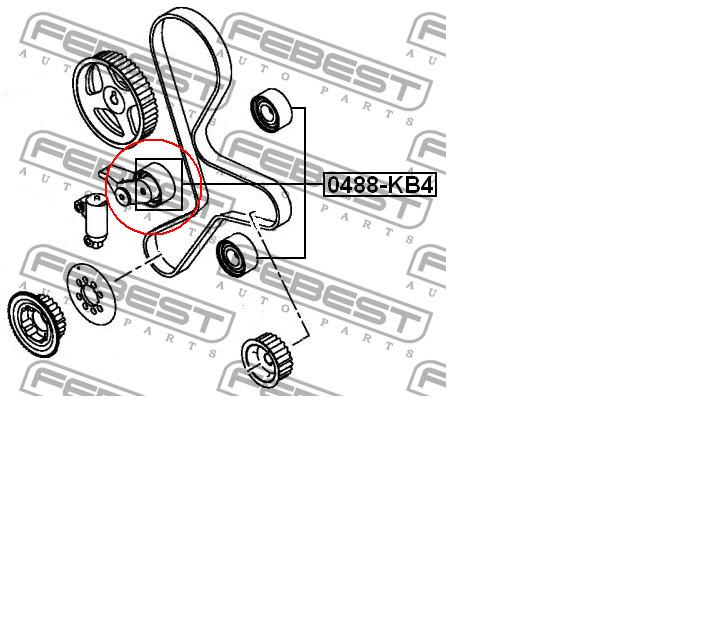 Tensor correa distribución 1145A020 Mitsubishi