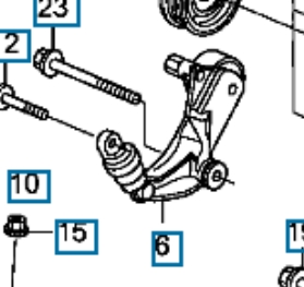 31170RWK005 Honda Tensor de correa de alternador