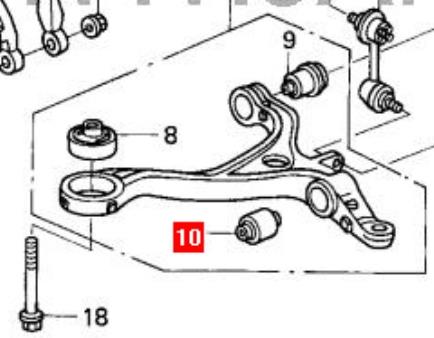51810SDAA01 Honda Silentblock de brazo de suspensión delantero inferior