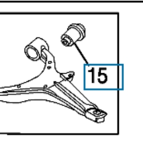 51392S5A701 Honda Silentblock de brazo de suspensión delantero inferior