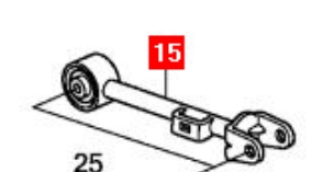 Brazo suspension inferior trasero izquierdo/derecho 52390SWAA00 Honda