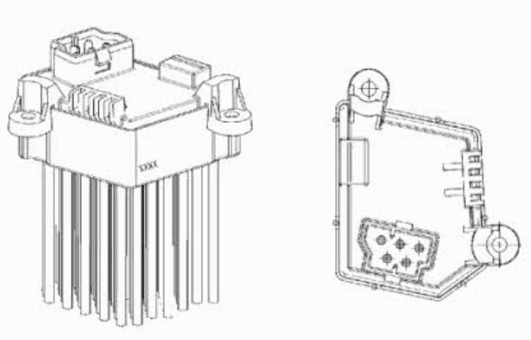 5HL351321-191 HELLA resitencia, ventilador habitáculo