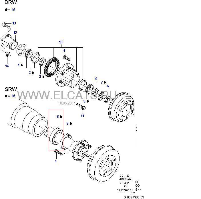 F75W1225BA BSG cojinete de rueda trasero