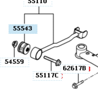 Buje del brazo longitudinal trasero Hyundai/Kia 551162E000 precio, desde 7,58 EUR