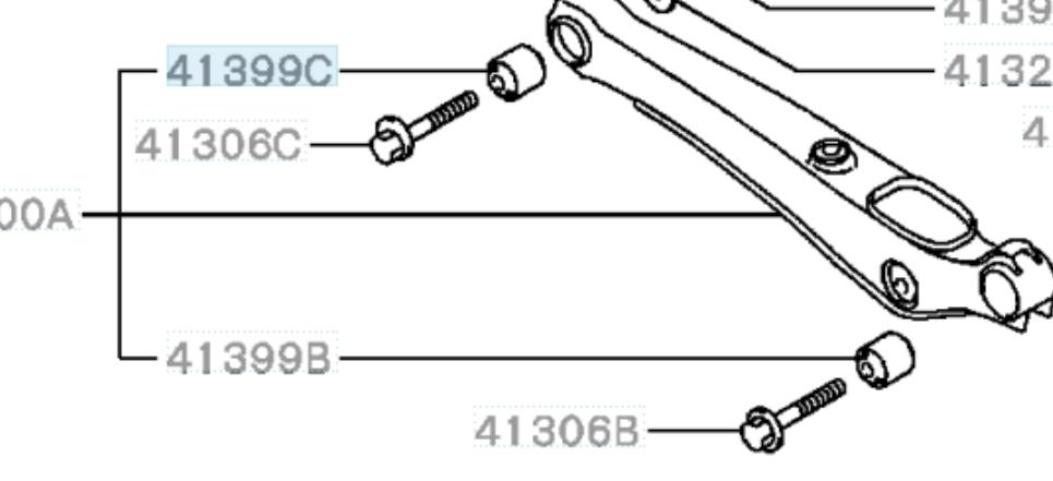 Comprar MR403464 Mitsubishi Buje del brazo transversal trasero
