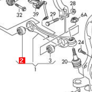 8K0407182B VAG/Audi