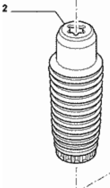 Caperuza protectora/fuelle, amortiguador delantero 1401353280 Fiat/Alfa/Lancia