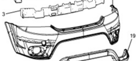 K1TX82AXRAA Fiat/Alfa/Lancia parachoques delantero, parte superior