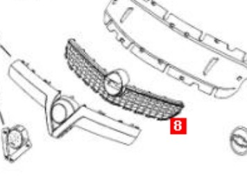 6320119 Opel panal de radiador