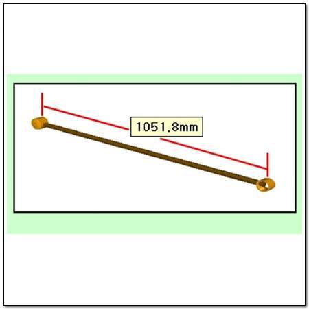 4560109001 Market (OEM) barra transversal de suspensión trasera