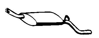 Silencioso trasero 205 I hatchback (1983-1987) original desde 43,24 €
