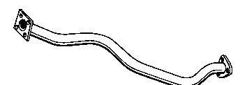 Tubo de admisión del silenciador de escape delantero para Audi 90 (81, 85, B2)