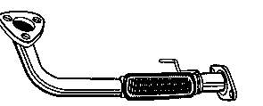 Tubo de admisión del silenciador de escape delantero BM70149 BM Catalysts