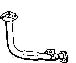 Tubo de admisión del silenciador de escape delantero BM70001 BM Catalysts