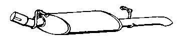 Silenciador posterior 1703 Polmostrow