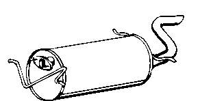 Silenciador trasero Mazda 626 III familiar (GV) (1987 - 1996) precio, desde 165,30 EUR