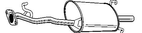 Silenciador posterior 0926 Polmostrow