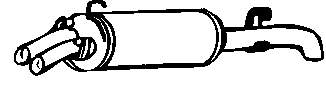 Silenciador posterior 17220 Polmostrow