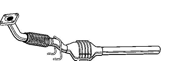 Silenciador, parte delantera VAG 1J0254505LX