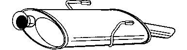 Silenciador posterior 1726CN Peugeot/Citroen