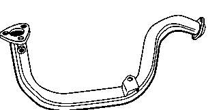 Tubo de admisión del silenciador de escape delantero 1706Z1 Peugeot/Citroen