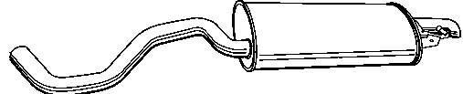 Silenciador posterior 2426 Polmostrow