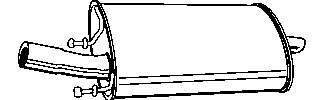 Silenciador posterior E12806C Peugeot/Citroen