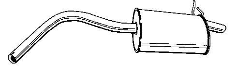 Silenciador posterior 21260 Polmostrow