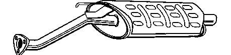 Silenciador posterior 22106 Polmostrow