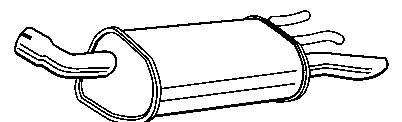 Silenciador posterior 17290 Polmostrow