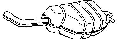Comprar 22348 Walker Silenciador trasero