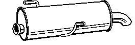 Silenciador posterior 19207 Polmostrow