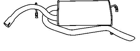 1076530 Ford Silenciador trasero