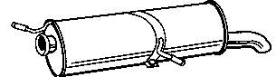 Silenciador posterior 19228 Polmostrow