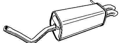 Silenciador posterior 2450 Polmostrow