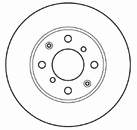 Disco de freno delantero para Honda Civic VI (EJ6, EJ8)