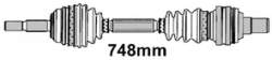 270592MG Maxgear árbol de transmisión delantero derecho