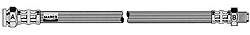 Latiguillo de freno trasero 480673 Peugeot/Citroen