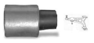 Silentblock de suspensión delantero inferior Alfa Romeo 147 937